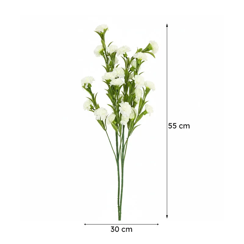 Everlin Artificial Chrysanthemum (White) - Set Of Two media 7