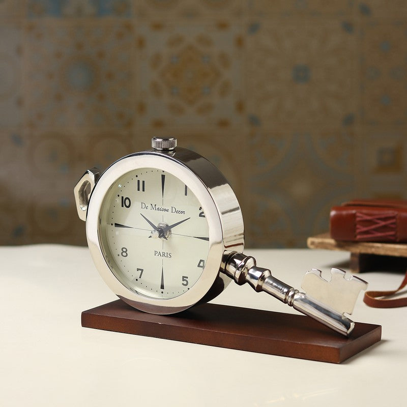 AuraClock Table Clock - Silver media 3