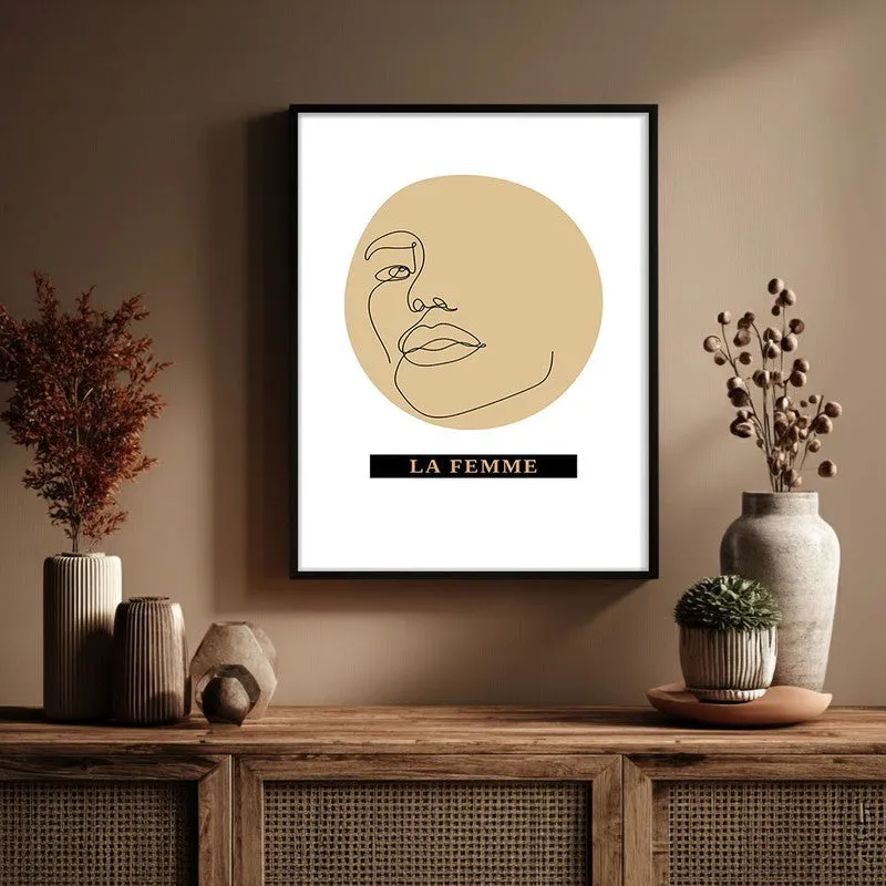 Ethereal Woman Canvas Wall Painting With Black Frame media 6