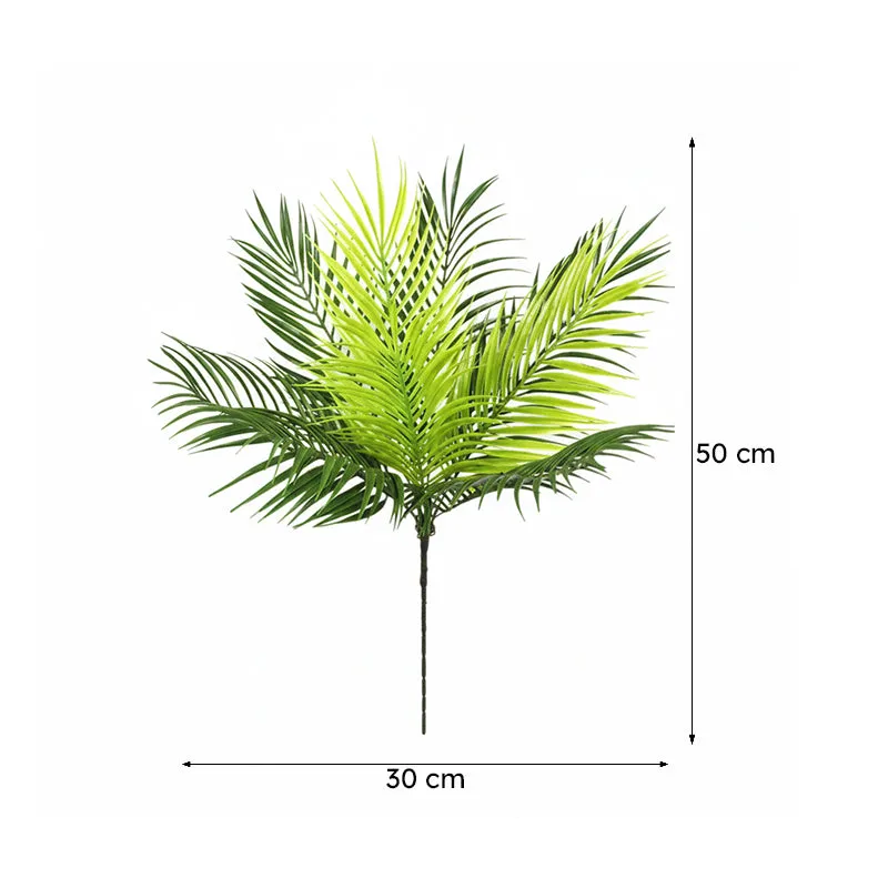 Faux Tropical Palm Bush (50 Cms) - Set Of Five media 6