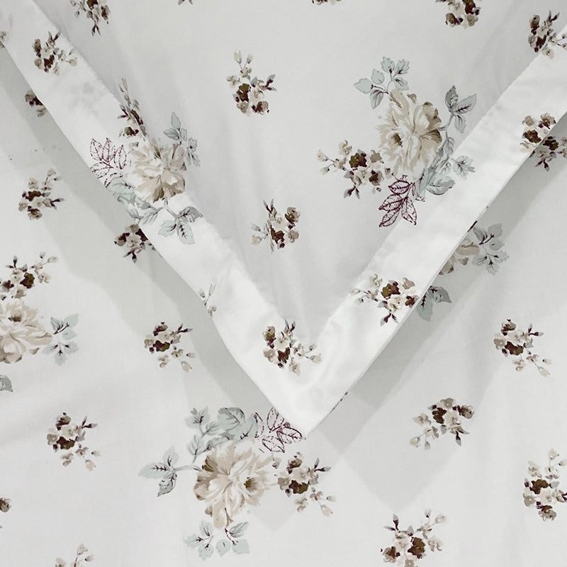 Swayam Florenca Floral Cotton Bedsheet (Brown) - 250 TC media 6