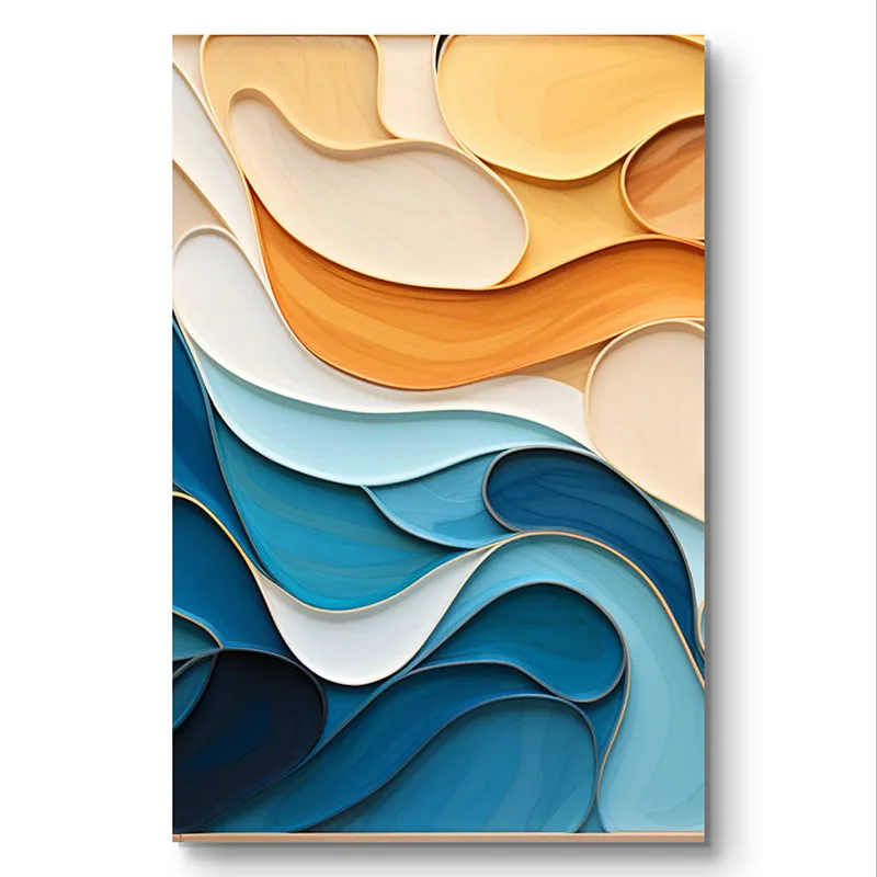 Vibrant Strokes Wall Painting media 3