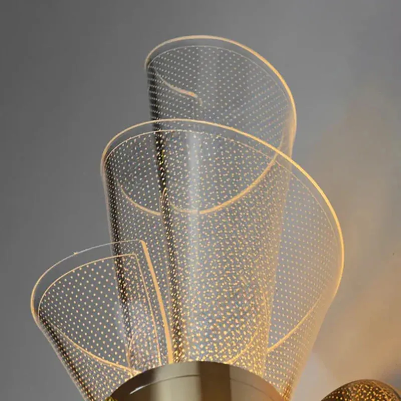 Scroll Lustra Acrylic & Metal Wall Lamp media 5