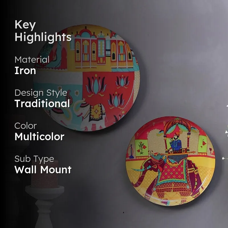 Royal Gaja Wall Plate - Set Of Two media 2