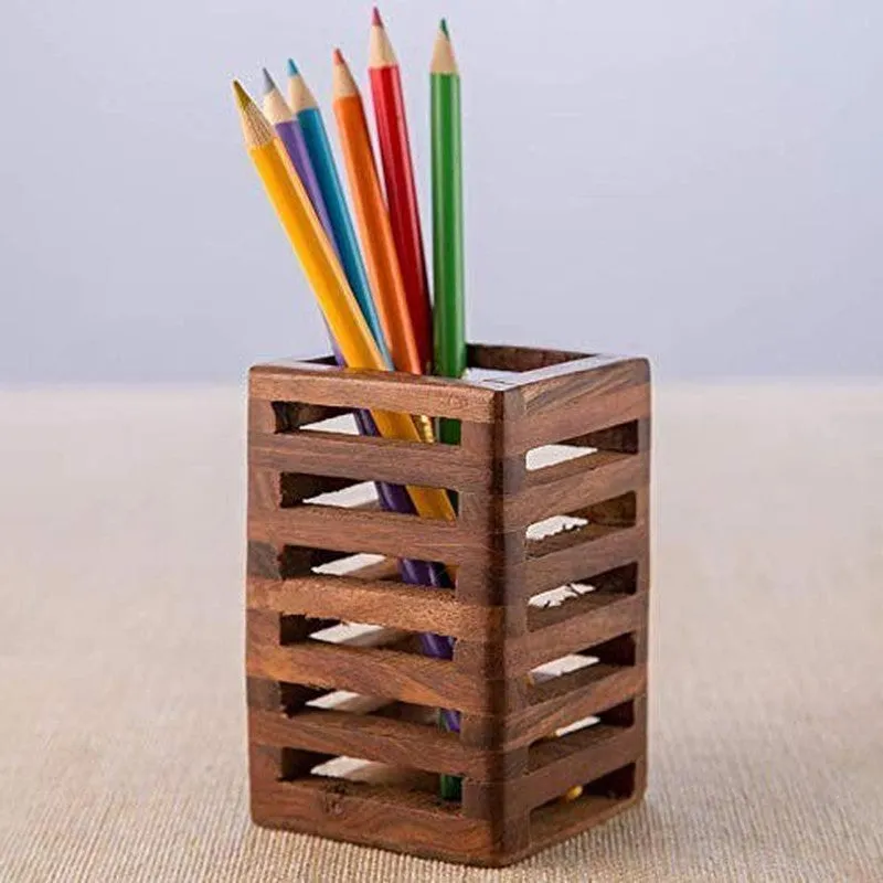 WriteDock MDF Pen Stand - Brown media 4