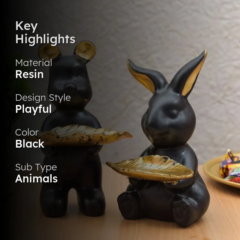Bunny Buddie Showpiece - Set Of Two media 2
