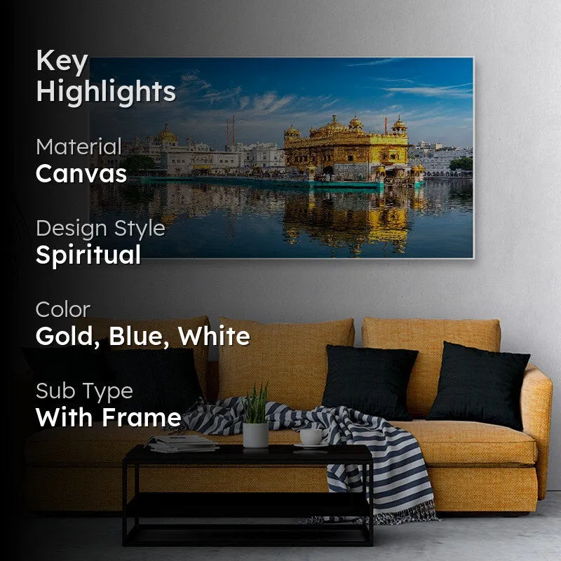 Sacred Golden Temple Canvas Wall Painting media 2