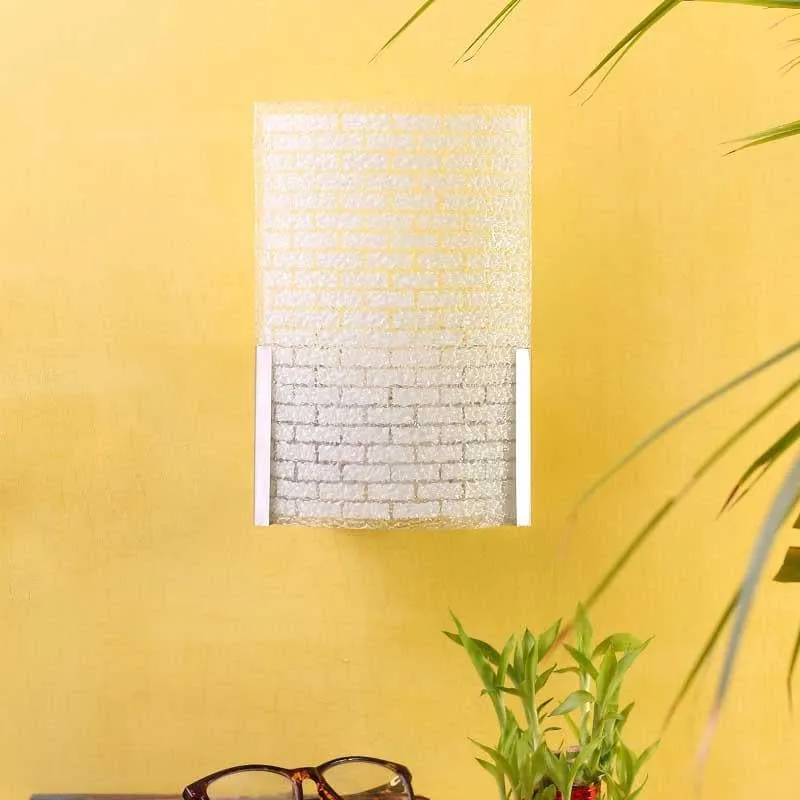 Bricksy Glass & Metal Wall Lamp media 4