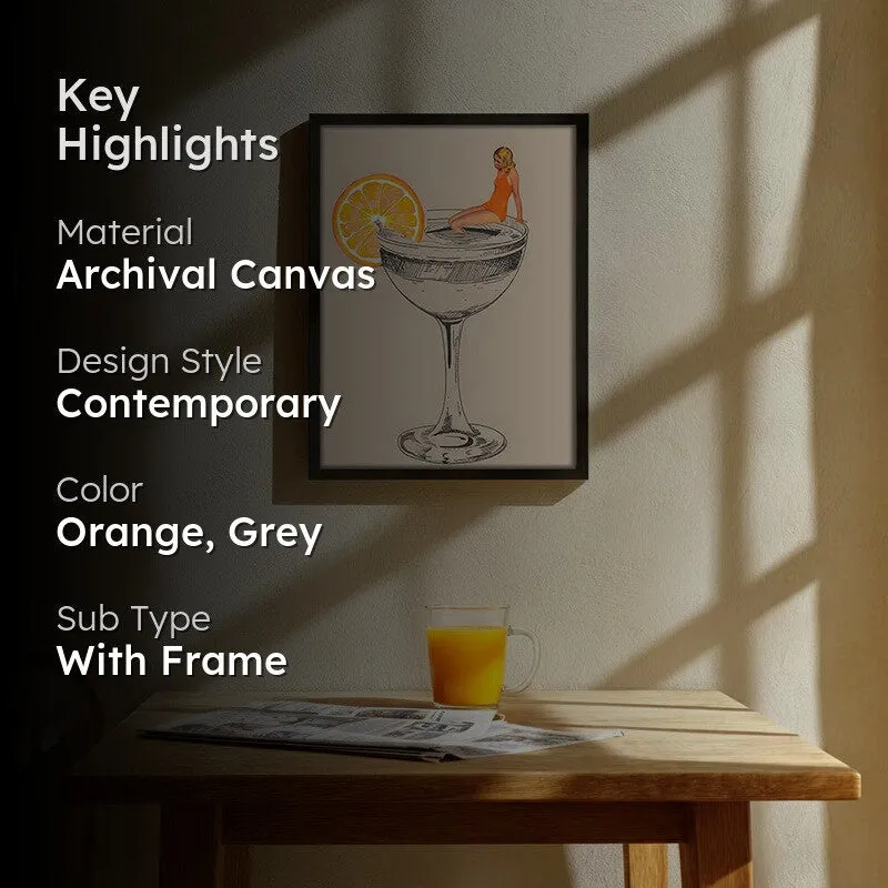 CocktailDive Archival Canvas Wall Art - Black media 2