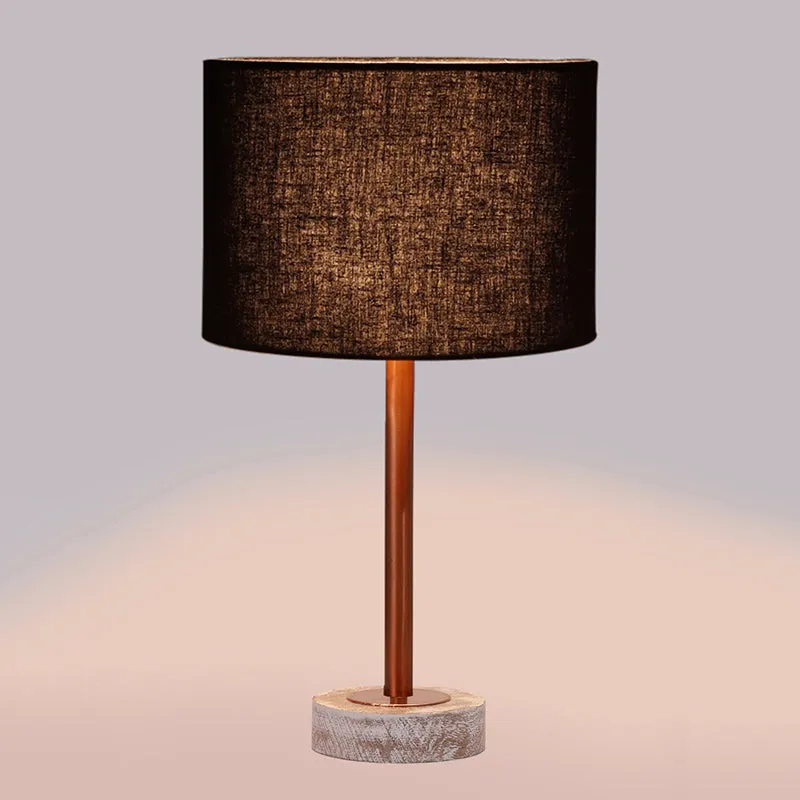 Cotin I Rodin Wooden Table Lamp - Black,Copper,White media 5
