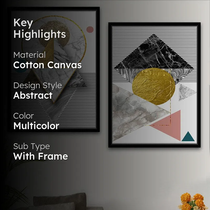 Hazel Abstract Wall Art - Set Of Two media 2