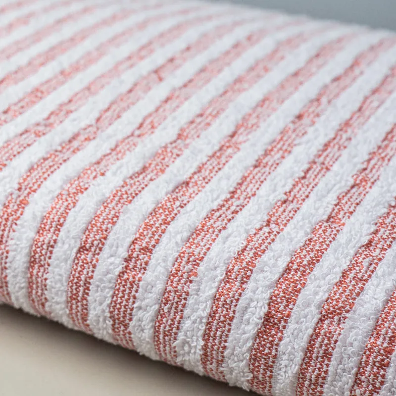 Micro CottonLuxeDry Striped Comfort Bath Towel - Orange & White media 5
