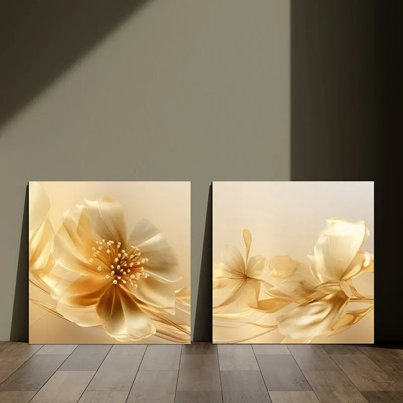 Celestial Petal Canvas Wall Art - Set Of Two media 7