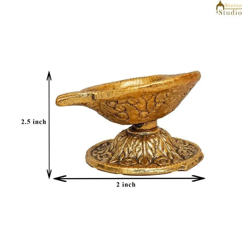 Betel Leaf Brass Diya media 7