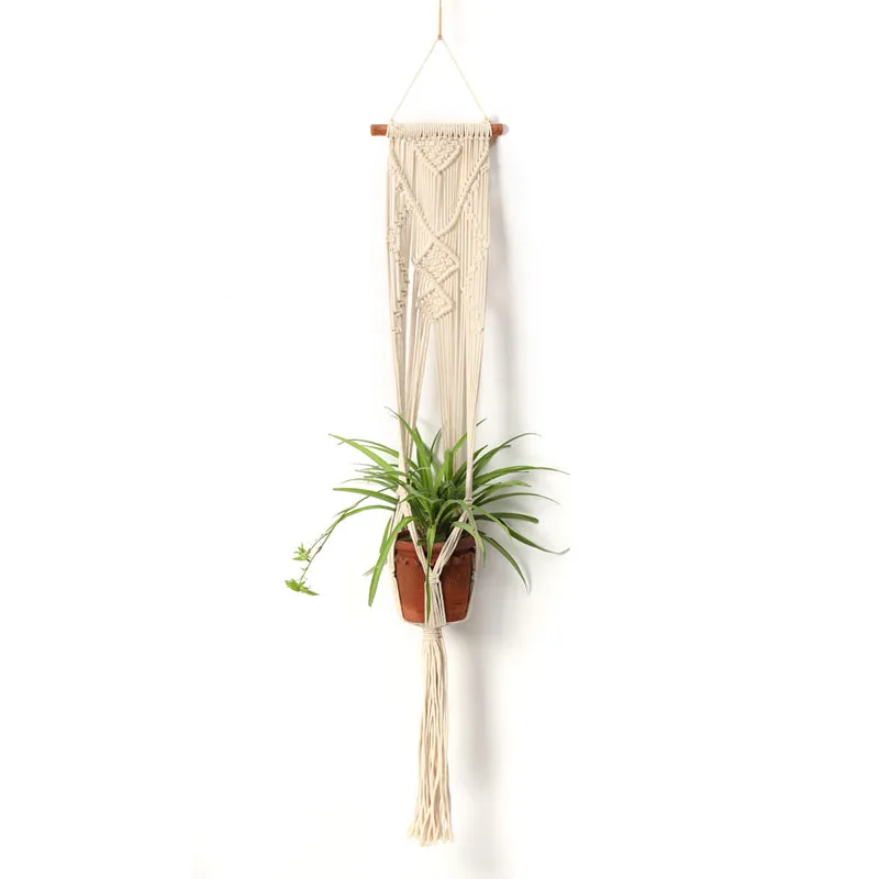 Sage & String Macrame Hanging Planter media 3