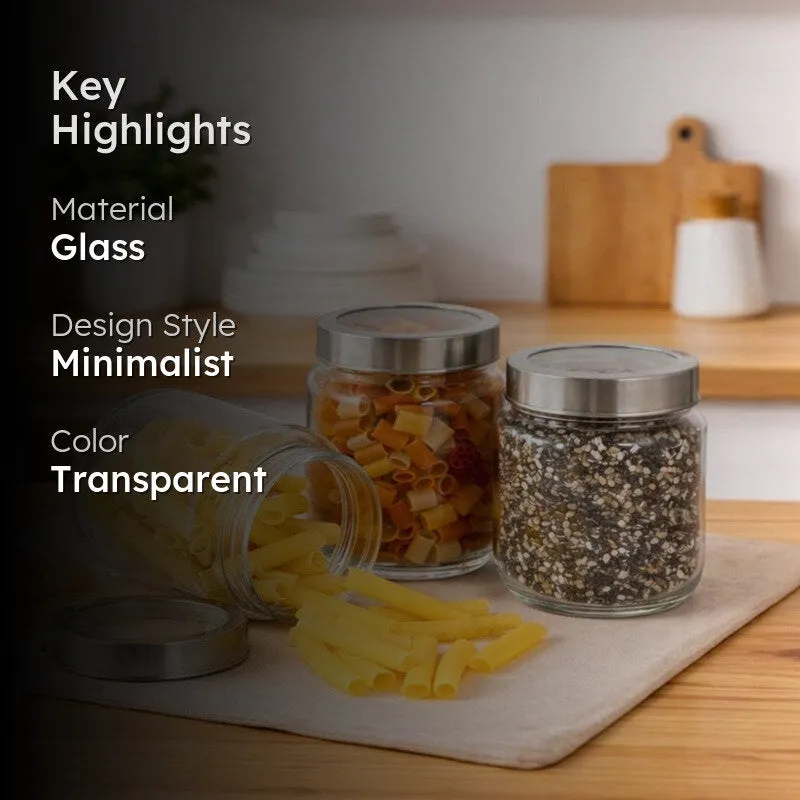 PurePantry Glass Jar (1000 mL Each) - Set Of Three media 2