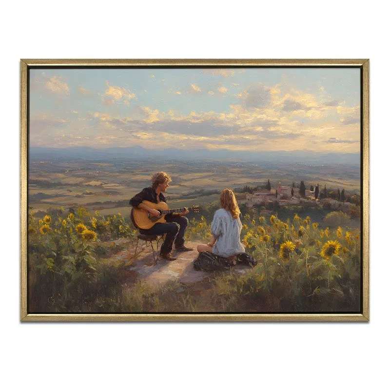 Golden Rhythm Canvas Wall Painting With Frame media 3