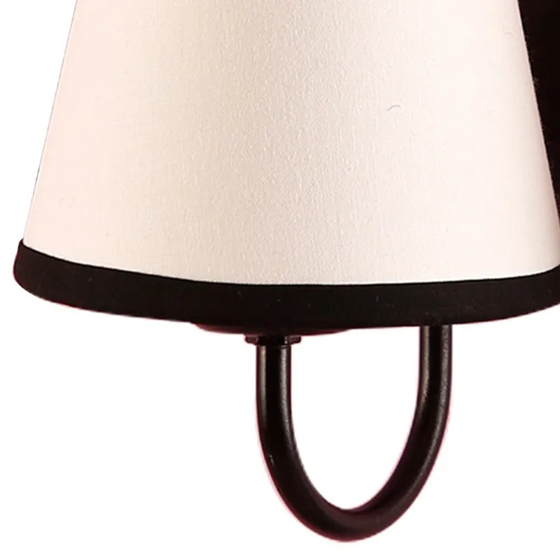 OrbitShade Contrast Trim Twin Cotton Wall Lamp - Ivory media 7