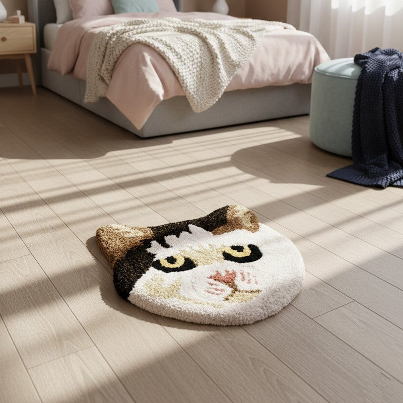 Cozy Kitty Wool Carpet - 1 x 1 ft