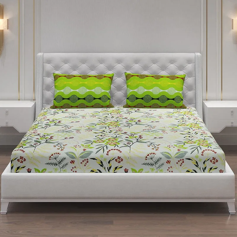 Monte Carlo Flora Cotton Bedsheet - 144 TC media 3