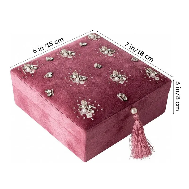 Karsova Luxurious Velvet Storage Organizer Box media 8