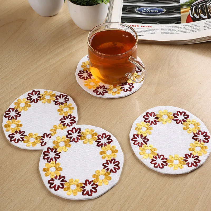 Flora Fringe I Coaster - Set Of Four media 1