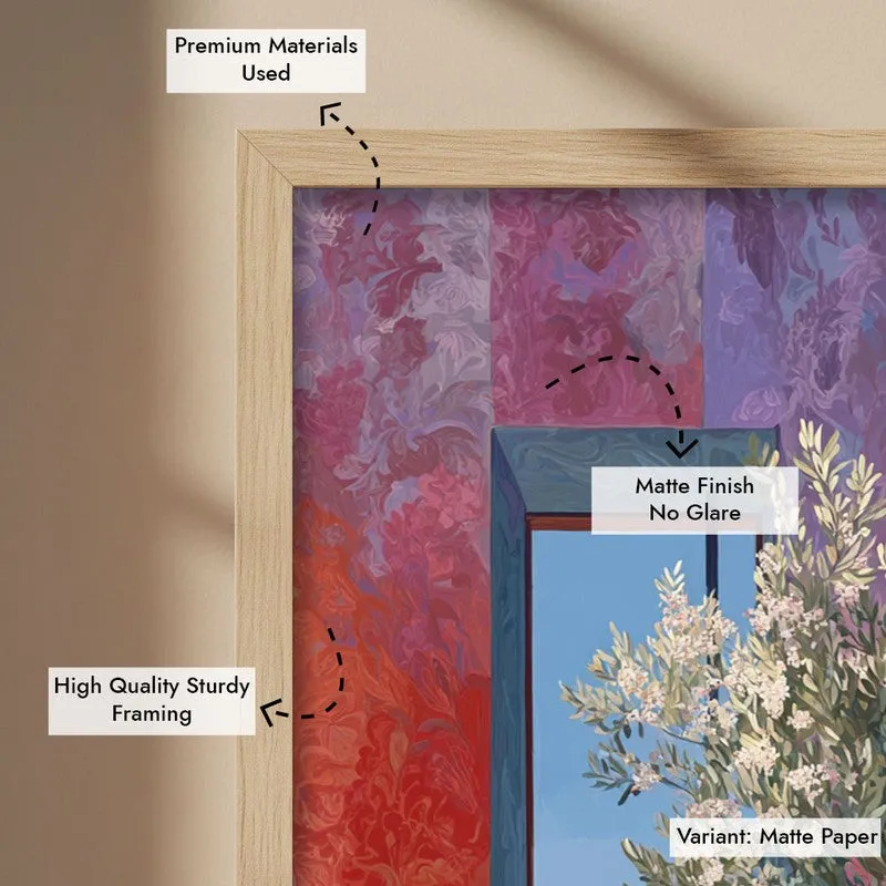 Dream shade Canvas Wall Painting - Brown Frame media 7