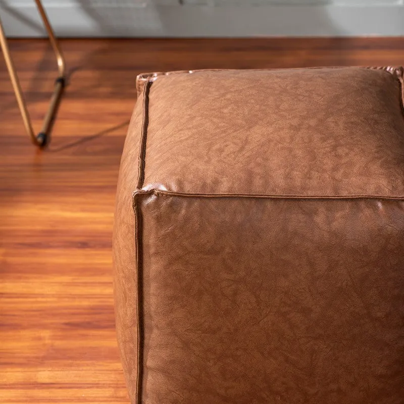 Linear Edge Pouffe (Brown) - Set Of Two media 7