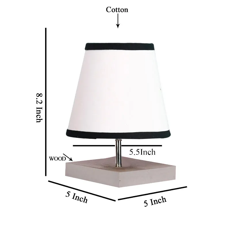 Alsa Fabric Table Lamp - White,Black media 5