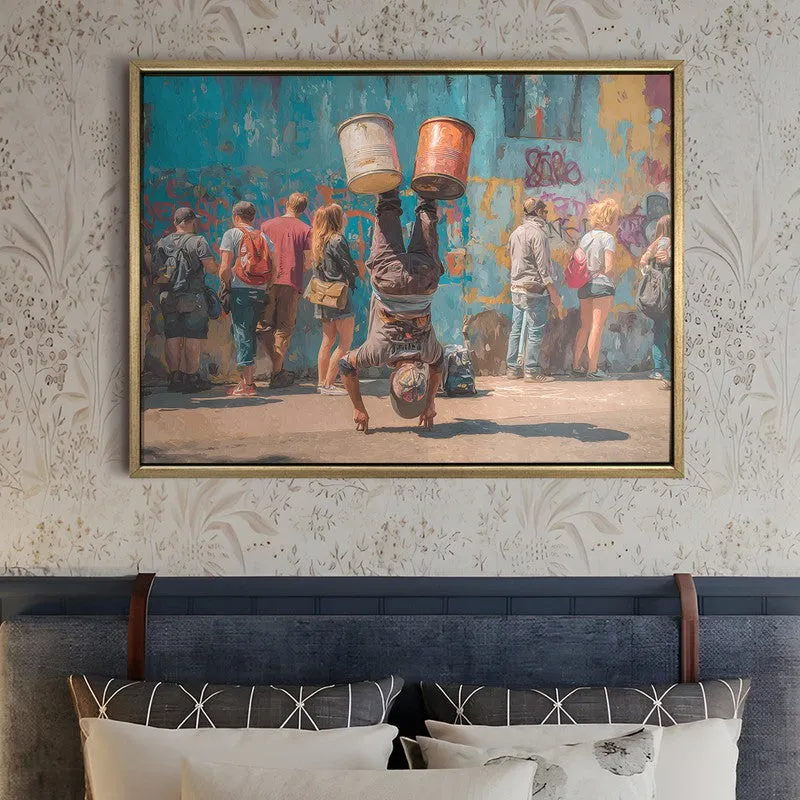 Street Motion Canvas Wall Painting With Frame media 5