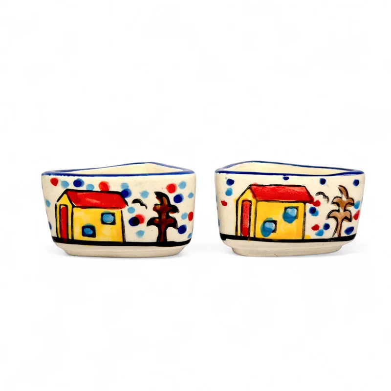 Whimsy Cottage Ceramic Dip Bowl (80 mL Each) - Set Of Two media 7