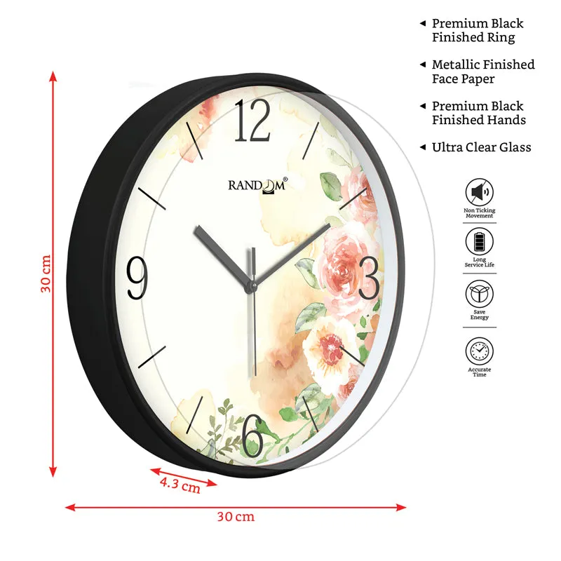 Dean Floral Wall Clock media 5