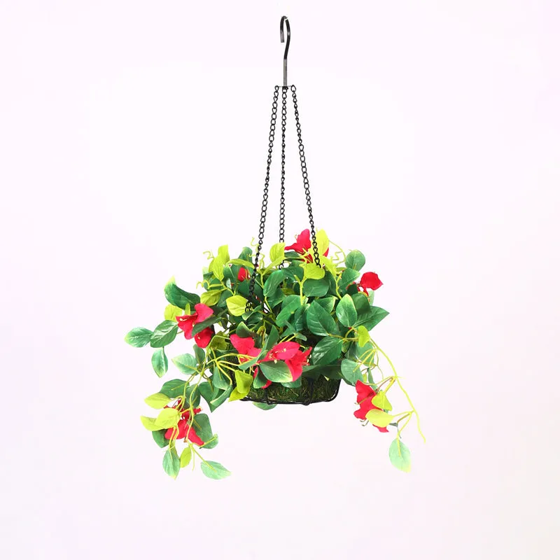 Peternia Artificial Hanging Bougainvillaea - Multicolor media 6