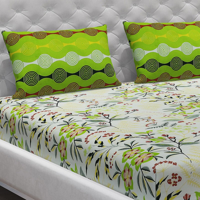 Monte Carlo Flora Cotton Bedsheet - 144 TC media 5