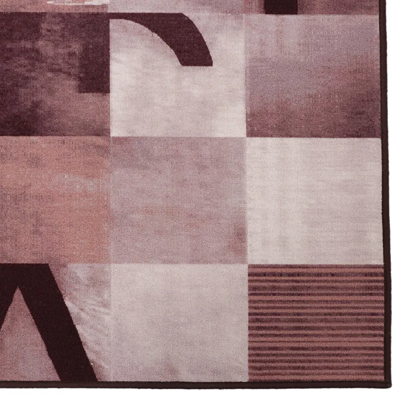 Abstract Maroon Anti-Skid Carpet media 4
