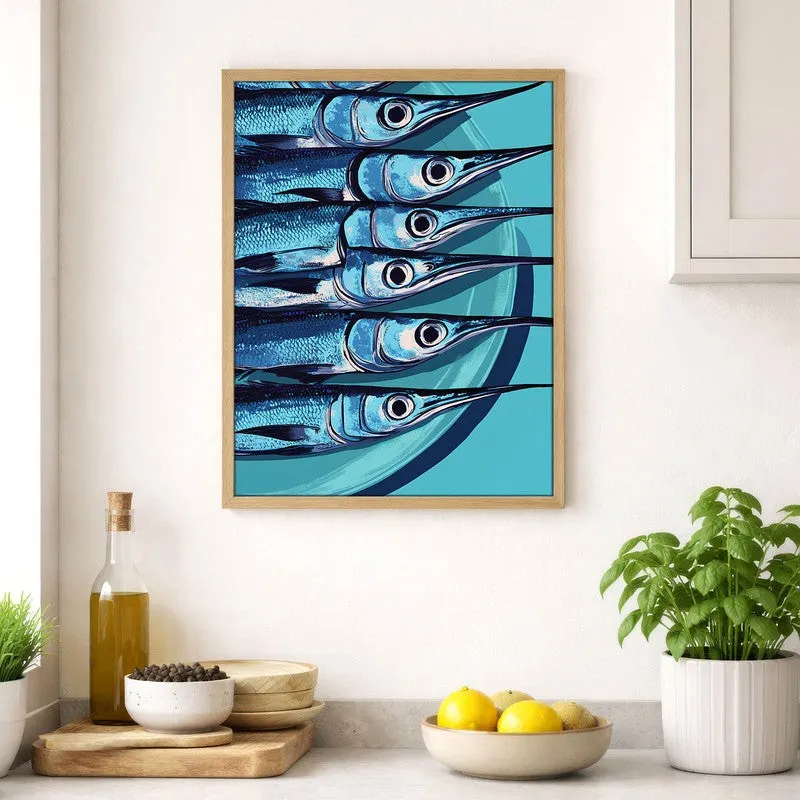Costal Fiesta Archival Canvas Wall Art - Brown media 4