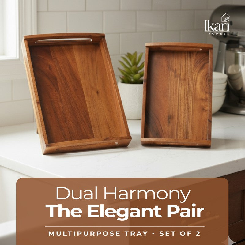 Festive Hosting Acacia Wood Serving Tray media 11