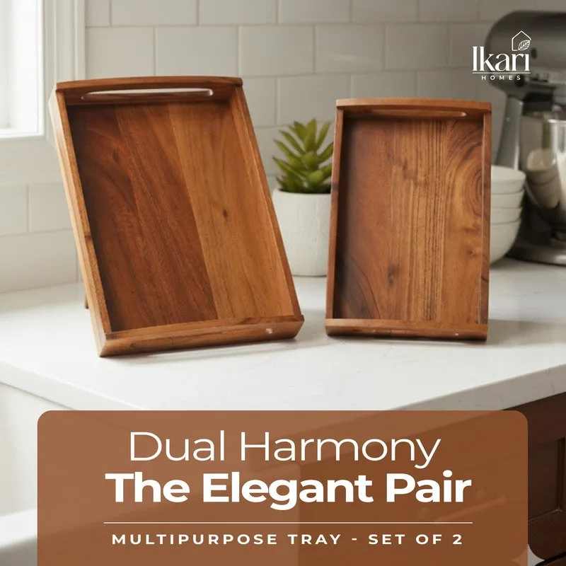Festive Hosting Acacia Wood Serving Tray media 11