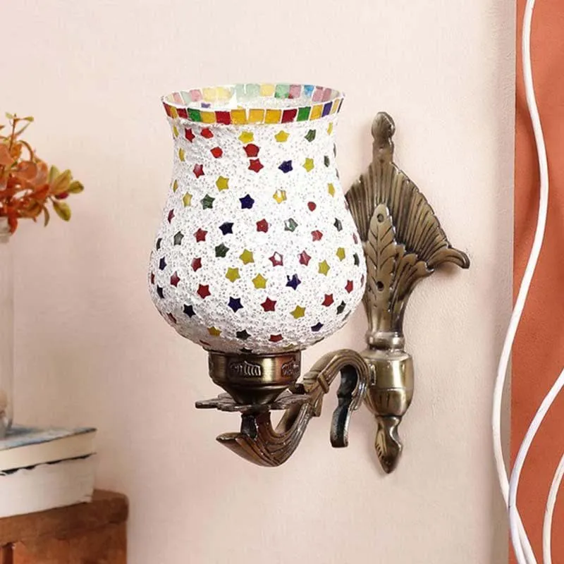 Twinkle Glass & Metal Wall Lamp media 3