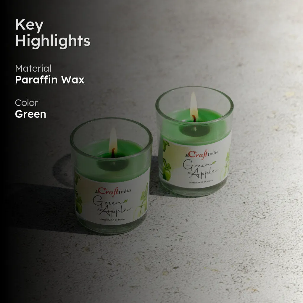 Seema Green Apple Scented Candle - Set Of Two media 3