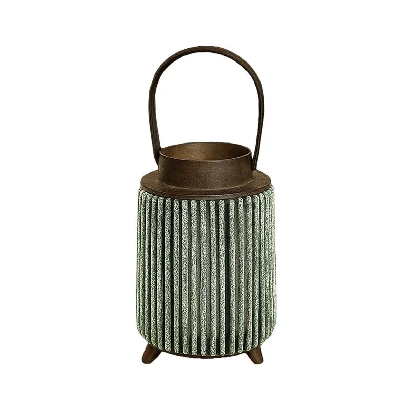 ThreadLuxe Bamboo Tea Light Candle Holder - Green media 5