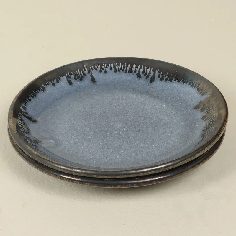 Dinevia Ceramic Quarter Plates (Blue) - Set Of Two media 5