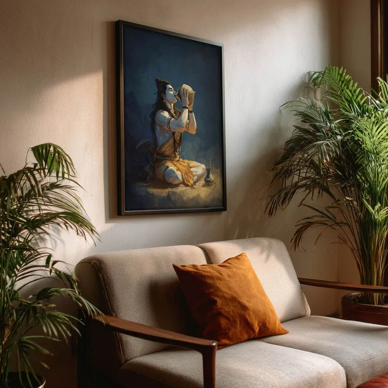 Lord Shiva with Kamandalu Divine II Archival Paper Wall Art media 3