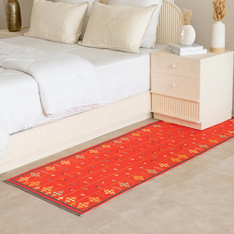 Selric Cotton Runner Rug - Pink media 4