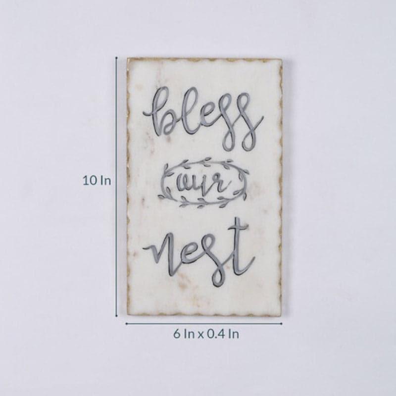 Bless Our Nest Hand Painted Marble Wall Accent media 5