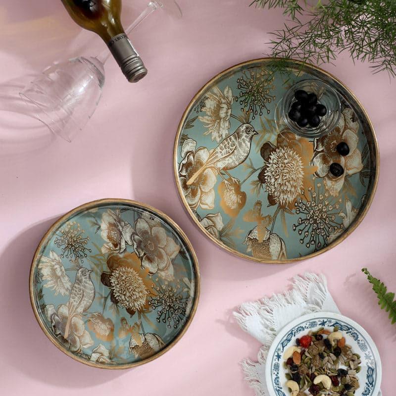 Grey Gold Garden Serving Tray - Set Of Two media 3