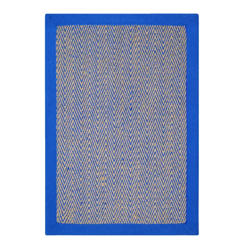 ChevronTread Anti-Slip Jute Door Mats - Blue media 1
