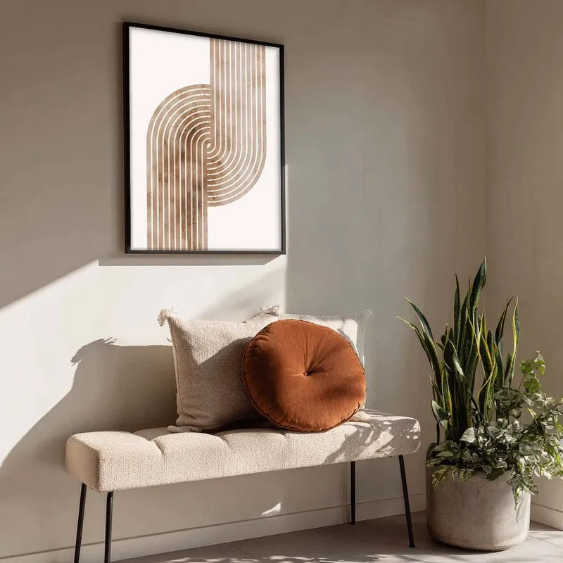 Flowing Symmetry Canvas Wall Painting With Black Frame media 4