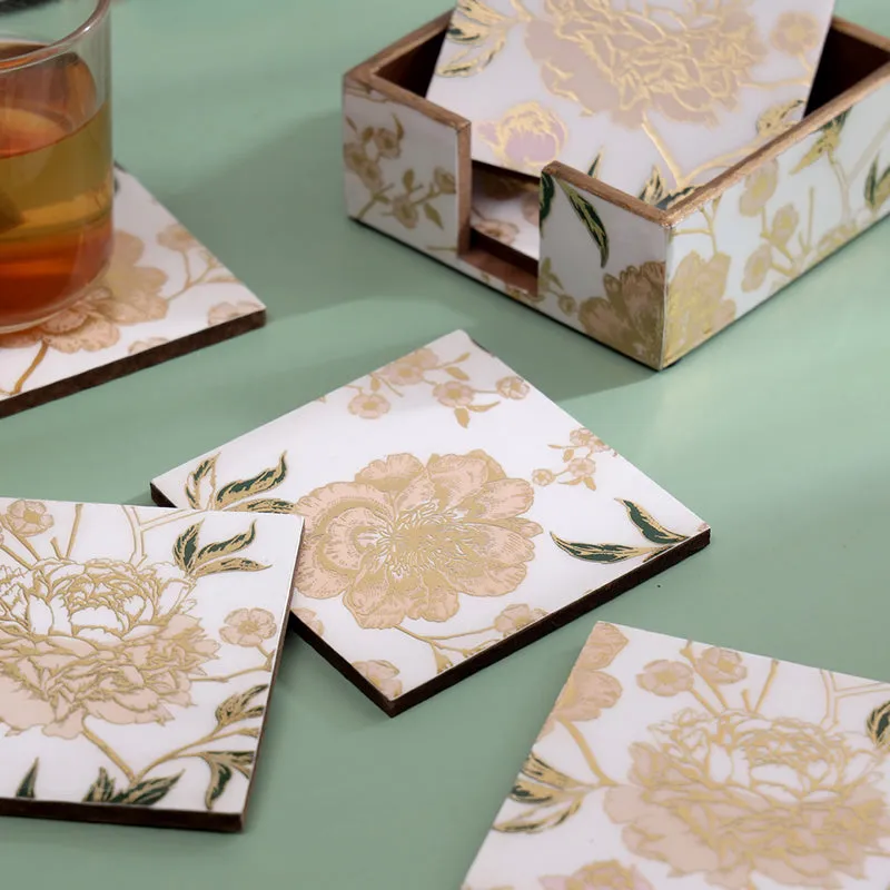 Gild Rosa Coaster - Seven Piece Set media 7