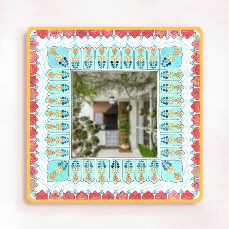 Nirga Designer Handpainted Mirror media 6